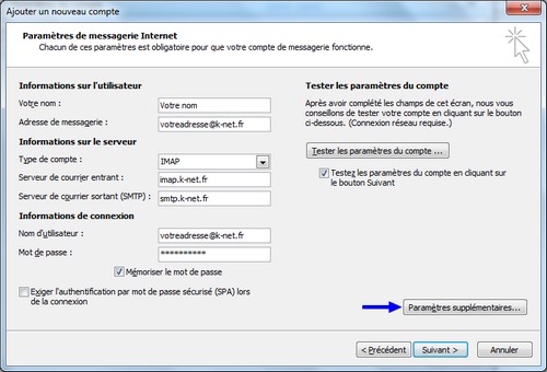 k net messagerie